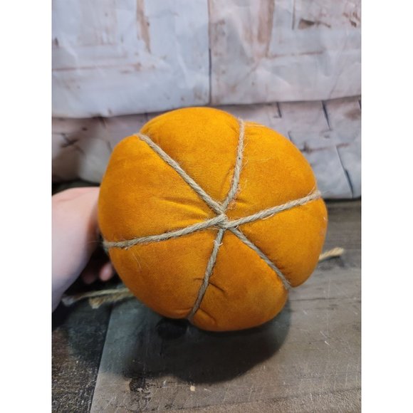 Mini Halloween Harvest fall decor pumpkin stuffed plush ornament - Picture 5 of 9